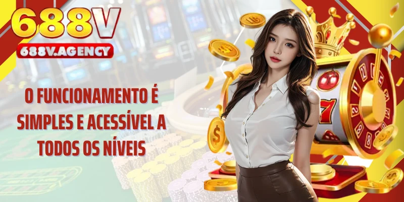 O funcionamento é simples e acessível a todos os níveis