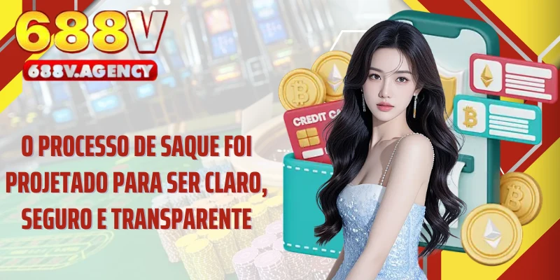 O processo de saque foi projetado para ser claro, seguro e transparente.
