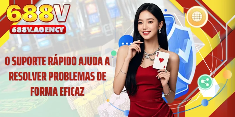 O suporte rápido ajuda a resolver problemas de forma eficaz.