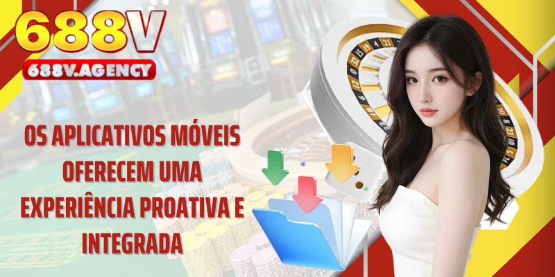 Os aplicativos móveis oferecem uma experiência proativa e integrada