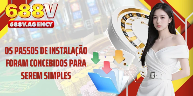 Os passos de instalação foram concebidos para serem simples